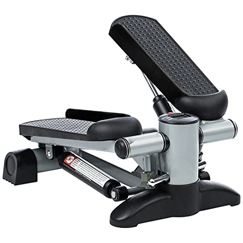 Ultrasport Up-Down-Stepper, stepper incl. ordenador de entrenamiento con muchas funciones, entrenamiento de fitness en casa, swing stepper para el entrenamiento de piernas y glúteos