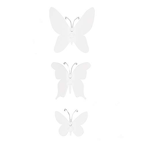 Umbra Mariposa - Decoración para paredes, diseño de mariposas, color blanco