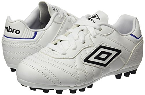 UMBRO Speciali Eternal Club AG-JN Bota, Niños, Negro/Blanco/Clematis Azul, 28.5