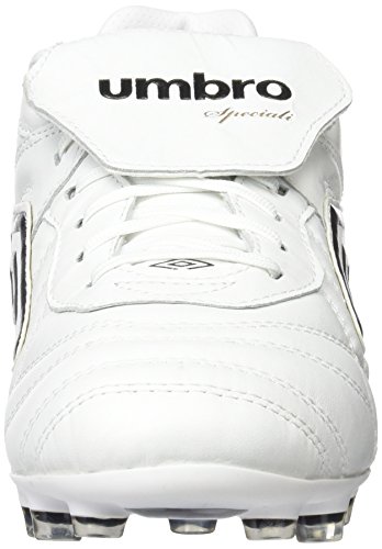 Umbro Speciali Eternal Pro HG, Bota Hombres, Blanco/Negro/Clematis Azul, 44