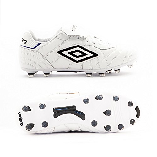 Umbro Speciali Eternal Pro HG, Bota Hombres, Blanco/Negro/Clematis Azul, 44