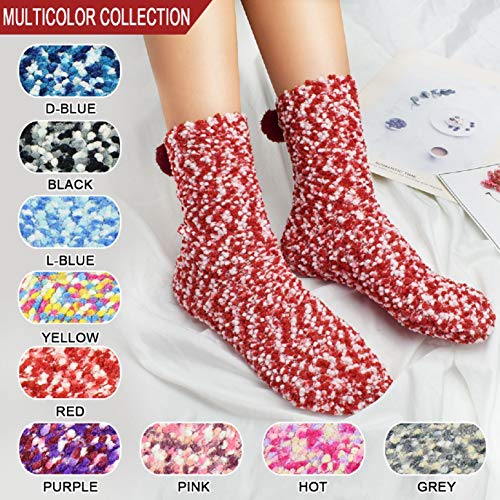 UMIPUBO Regalo Navidad Calcetines de Invierno Empaque de pastel Calcetines de Casa Dia de san Valentin Super Suaves Cómodos Calentar Mujer DIY