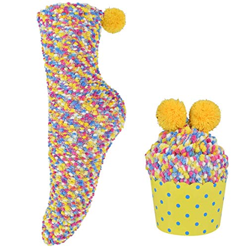 UMIPUBO Regalo Navidad Calcetines de Invierno Empaque de pastel Calcetines de Casa Dia de san Valentin Super Suaves Cómodos Calentar Mujer DIY