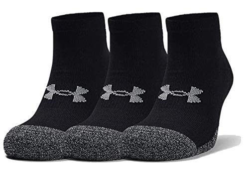 Under Armour UA Heatgear Locut Calcetines, Unisex, Negro (Black/Black/Steel), L