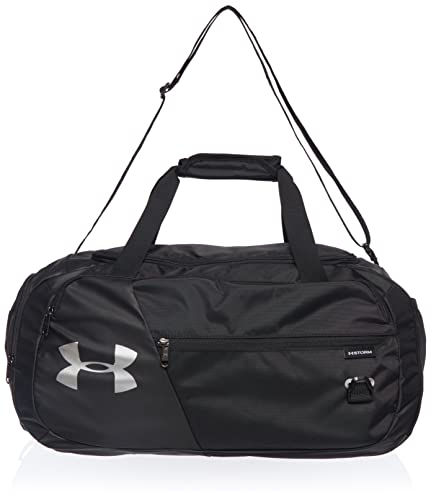 Under Armour Undeniable Duffel 4.0 MD, bolsa de deportes, bolsa de entrenamiento unisex, Negro (Black / Black / Silver) , One Size