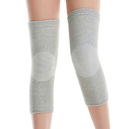 Unisex Winter Knee Warmer Weee Braace Sleeve Warmer Warmer Brace Pads Caliente Térmica Térmica Rodilla Músculo Muscle Junta Cuidado Rodilla Soporte Transpirable Suav Grey-S