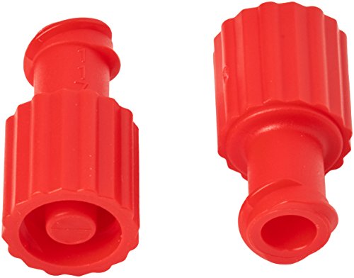 Universal Obturator Male/Female Luer Lock Caps, Pack of 100, Red