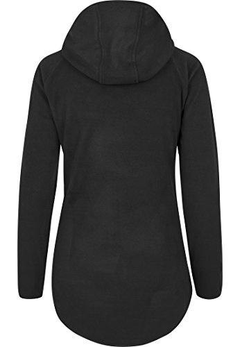 Urban Classics Polar Fleece Zip Hoodie Sudadera con Capucha, Negro (Black 7), L para Mujer