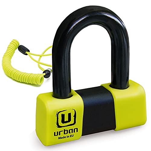 URBAN U75 Candado Antirrobo Disco Moto Alta Seguridad Homologado SRA, Mini U 18mm