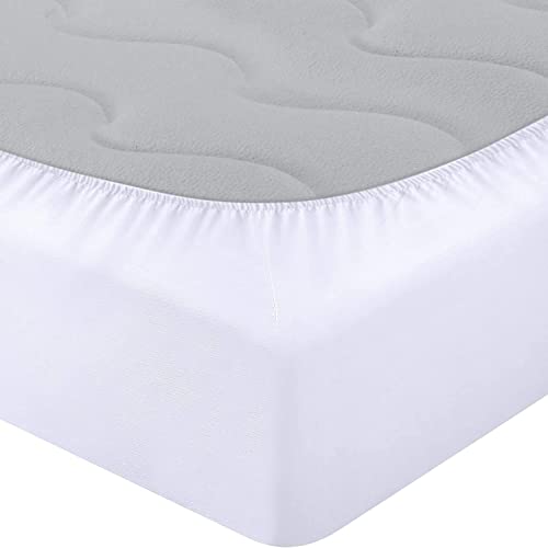 Utopia Bedding Impermeable Protector De Colchón De Bambú 135 x 190 x 30 cm, Funda De Colchón Premium, Transpirable, Estilo Ajustado Todo Elástico