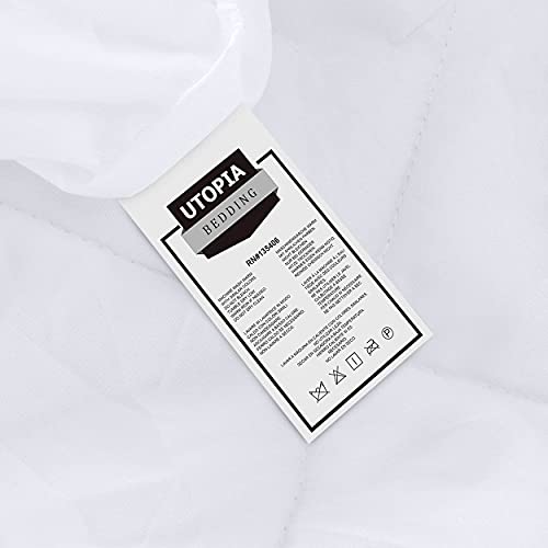 Utopia Bedding - Protector de colchón Acolchado (150x200 cm) - Microfibra - Transpirable - Funda para colchon estira hasta 38 cm de Profundidad - 150 x 200 cm, Cama 150