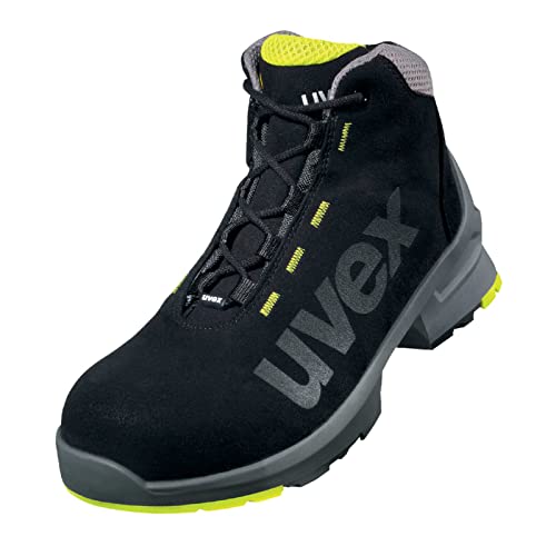 Uvex 1 Bota de Seguridad S2 SRC - Zapato Profesional de Trabajo - Punta Antiaplastamiento de Composite - Negro