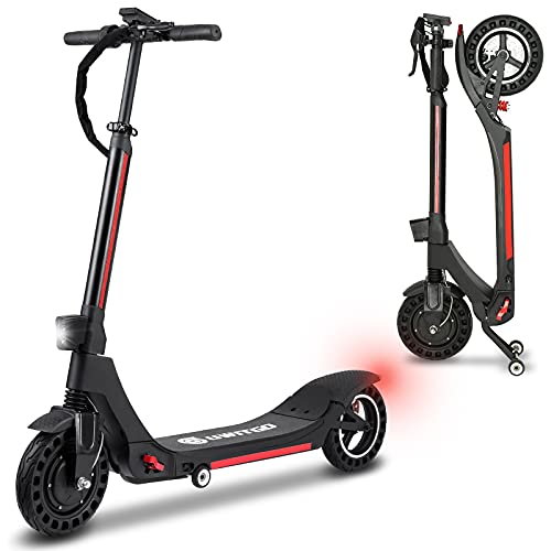 UWITGO Patinete Eléctrico Adulto de 350W hasta 25Km/h Scooter Electrico Plegable Neumáticos de 10 Pulgadas, Carga 150Kg, 3 Modos de Velocidad, Alcance de 30Km