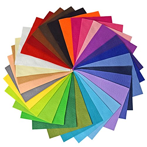 Vaessen Creative Hojas de Fieltro A4, Multicolor, 21x3x31 cm, 30 Unidades