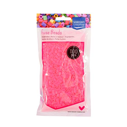 Vaessen Creative Perlas Fusibles, Plastic, Rosa (Fuchsia), 5mm