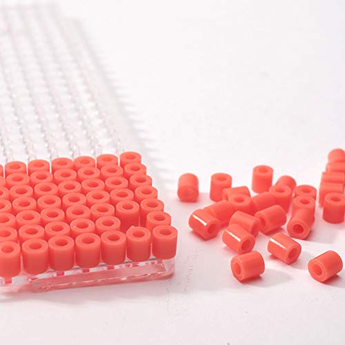 Vaessen Creative Perlas Fusibles, Plastic, Rosa (Vermillion), 5mm