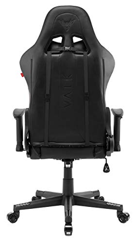 VALK Skadi - Silla Gaming con Luces LED RGB, Reclinable 160º, Reposabrazos 2D, Silla Gamer Escritorio y Oficina, Ergonómica, Transpirable, Pistón Clase 4, Espuma Moldeada en frío (Negro)