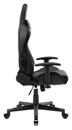 VALK Skadi - Silla Gaming con Luces LED RGB, Reclinable 160º, Reposabrazos 2D, Silla Gamer Escritorio y Oficina, Ergonómica, Transpirable, Pistón Clase 4, Espuma Moldeada en frío (Negro)