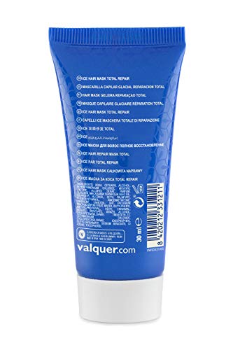 Válquer Premium Ice Hair Mask Máscara Capilar de Hielo Reparación Total. Sin sal, sin parabenos y sin sulfatos- 30 ml