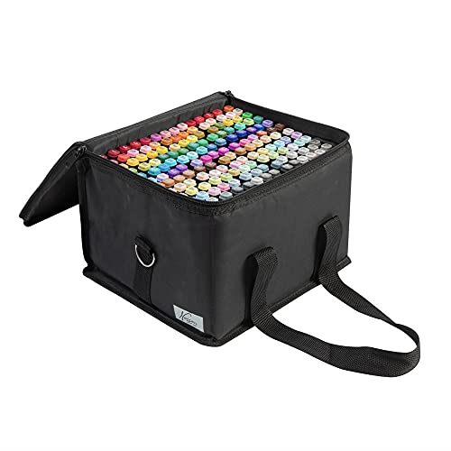 VAN NASSAU FINE ART Rotuladores Duo de 168 unidades en una práctica caja de transporte | rotuladores para graffiti a base de alcohol con colores fuertes e intensos para pintar, ilustrar y dibujar