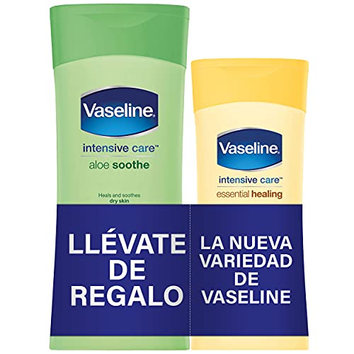 VASELINE LOCIÓN CORPORAL ALOE SOOTHE 400 ML + REGALO ESSENTIAL HEALING 200 ML