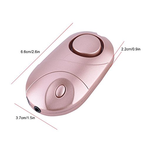 Vbestlife Alarma Personal de Emergencia Autodefensa Alarma Llavero con LED Luz 130dB para Seguridad para Niños/Mujeres/Ancianos Rosa