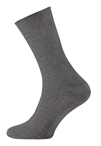 VCA pack de 8 Calcetines lisos sin goma o elástico algodón para hombre. Calcetines diabéticos. 43/46