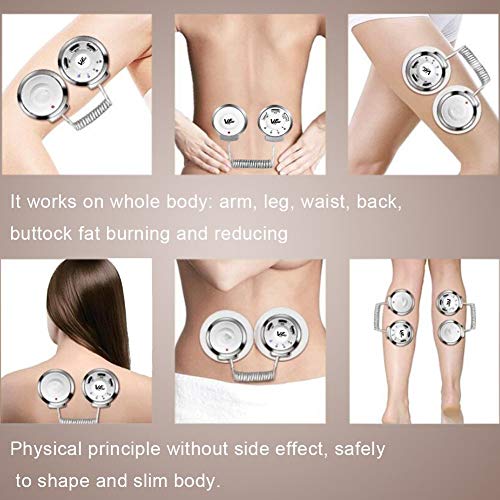 VE Sport Body Machine Masajeador reductor de la quema de grasa Masajeador de belleza eléctrico Equipo de liposucción de belleza con 2 almohadillas para quemar grasa para el vientre Brazo Cintura de la