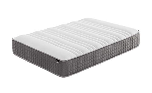 Veggie Mattress Bliss Colchón, Espuma, Blanco, Gris Claro, 150x190cm