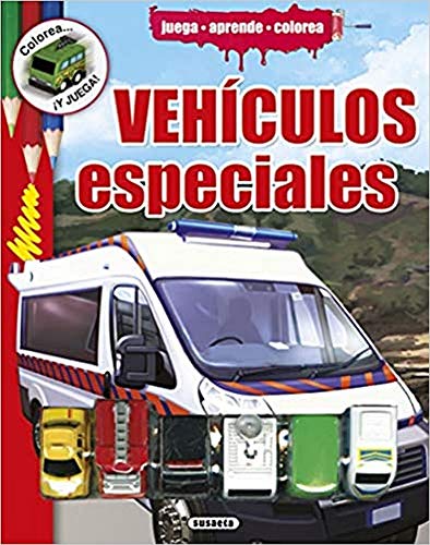 Vehículos especiales (Colorea y juega)