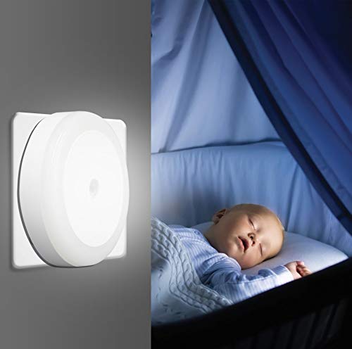 Velamp Drop Punto Interruptor crepuscular. 2 LED, luz Suave, Ideal para el Dormitorio, un Pasillo Integrata, 0.5 W, Blanco