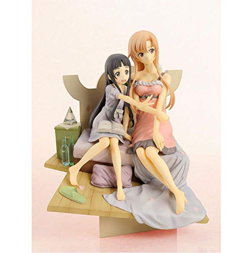 VENDISART Anime Sword Art Online Asuna y Yui Vignette PVC Figura de acción Anime Figura ollectible Modelo de Juguete 20.5cm