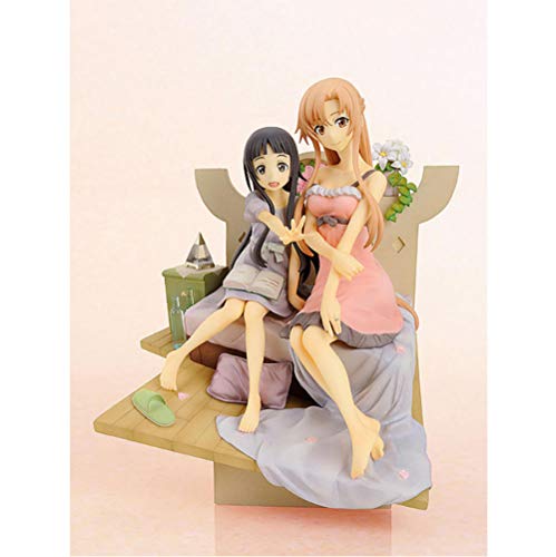 VENDISART Anime Sword Art Online Asuna y Yui Vignette PVC Figura de acción Anime Figura ollectible Modelo de Juguete 20.5cm