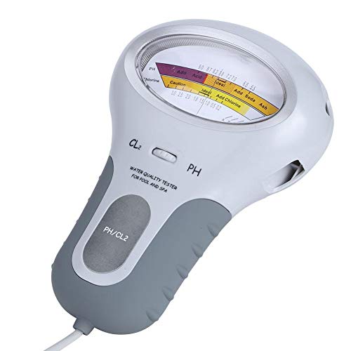 Venta Loca Medidor de pH Medidor de Calidad del Agua, Detector de medidor de Agua de Piscina portátil Medidor de Monitor de Prueba de Calidad de Agua de Cloro PH