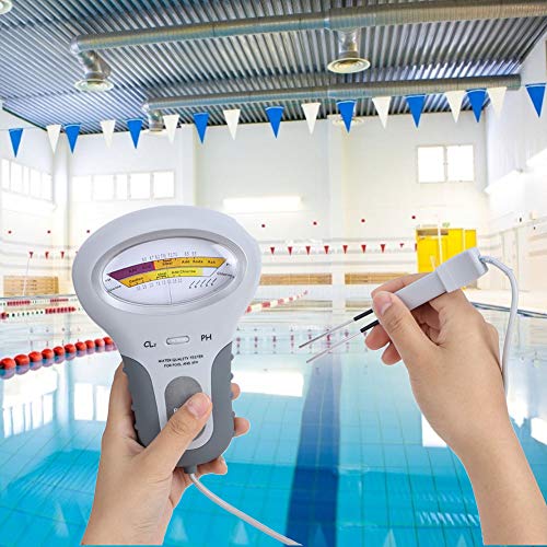 Venta Loca Medidor de pH Medidor de Calidad del Agua, Detector de medidor de Agua de Piscina portátil Medidor de Monitor de Prueba de Calidad de Agua de Cloro PH