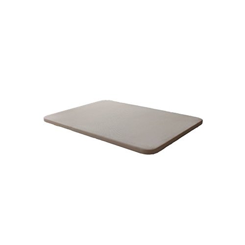 Ventadecolchones - Base Tapizada Modelo Drago Súper-Reforzada con Sistema Antiruido Sin Patas 3D Beige Medida 90 x 190 cm