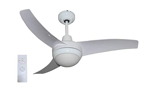 Ventilador de Techo con Mando a Distancia y lámpara - 3 velocidades y Temporizador de hasta 8h. - Ventilador para Techo 105 cm de diámetro