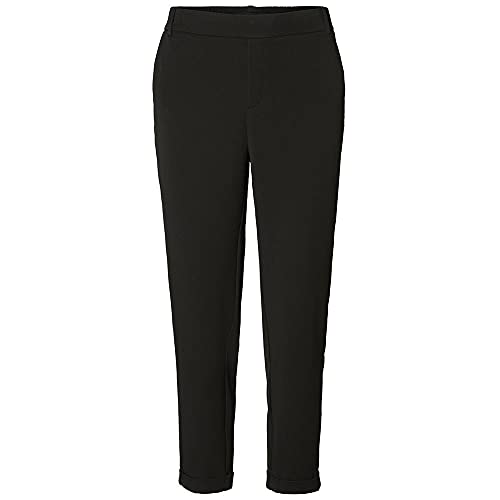 Vero Moda Vmmaya Mr Loose Solid Pant Noos Pantalones, Negro (Black Black), 38/ L30 (Talla del Fabricante: Medium) para Mujer