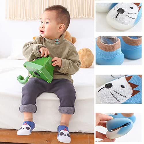 VEROP Babyfeet Adorable Animals Non Slip Baby Shoe Socks for Toddler Girls Boys Slipper 0-36 Months (6 Months,I)