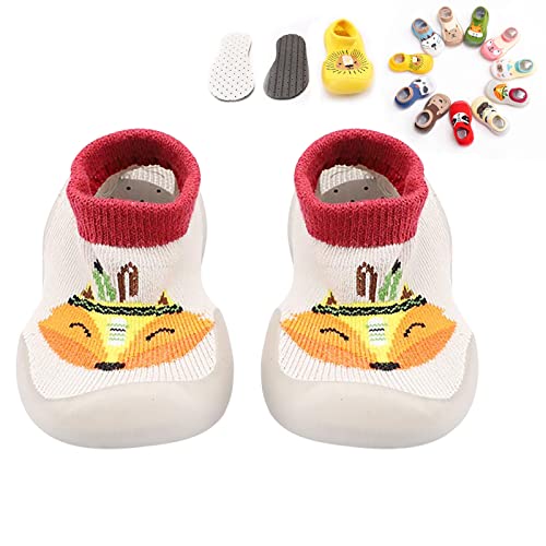 VEROP Babyfeet Adorable Animals Non Slip Baby Shoe Socks for Toddler Girls Boys Slipper 0-36 Months (6 Months,I)