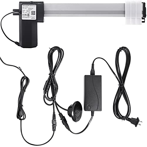 VEVOR Actuador Lineal Motor 1000 N 300 mm Longitud Ajustable 157-487 mm, Actuadores de Movimiento DC 24 V, Lineal Actuador para Mesa Elevadora Sillón de Masaje Cama Elevadora y Plataforma Elevadora