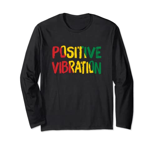 Vibraciones positivas Rasta Reggae Jamaica Manga Larga