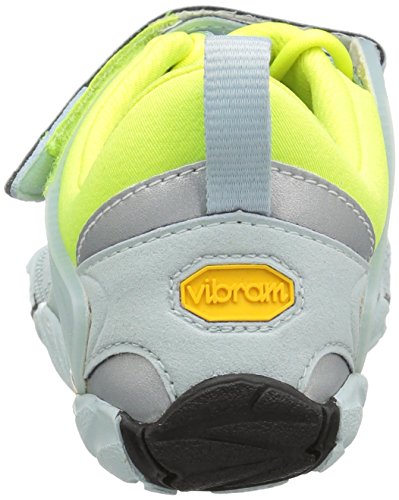 Vibram FiveFingers V-Train, Zapatillas Deportivas para Interior Mujer, Blanco (Pale Blue/Safety Yellow), 38 EU