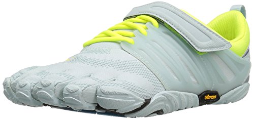 Vibram FiveFingers V-Train, Zapatillas Deportivas para Interior Mujer, Blanco (Pale Blue/Safety Yellow), 38 EU