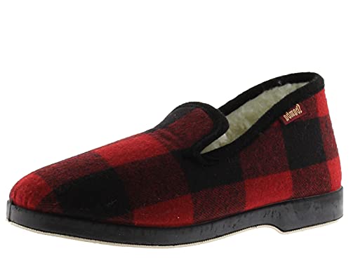 victoria Alpargata WAMBA Confortable Zapatilla DE CASA Textil PAÑO Cuadros 2020103-WOMEN para Mujer Rojo 40