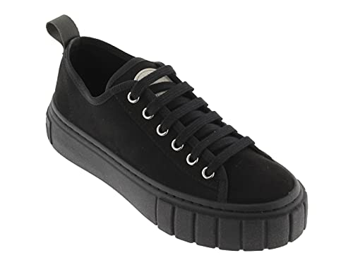 victoria Plano VICTORIA Abril Zapatilla Antelina Suela Negra 1270105-WOMEN para Mujer Negro 37