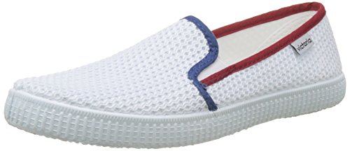 Victoria Slip On Rejilla/Tricolor, Zapatillas Unisex Adulto, Blanco, 40 EU