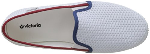 Victoria Slip On Rejilla/Tricolor, Zapatillas Unisex Adulto, Blanco, 40 EU