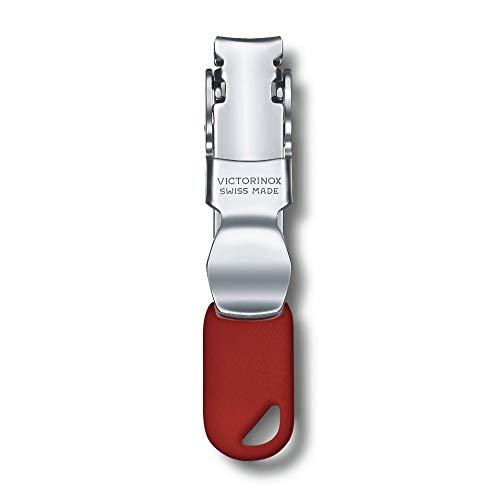 Victorinox Nail Clipper Cortaúñas con 2 funciones, cortaúñas y agujero para colgar un cordón, de color rojo