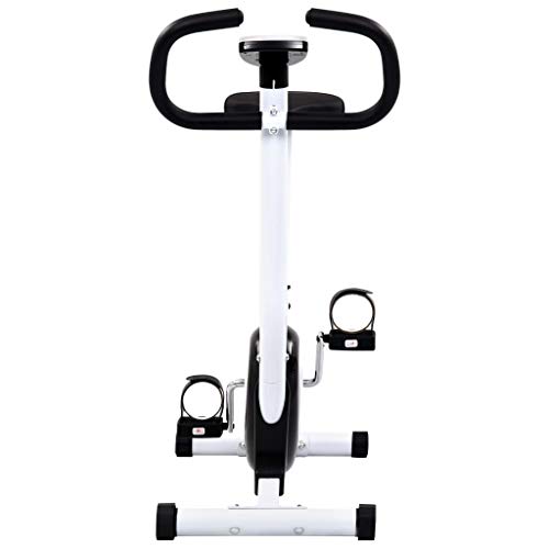 vidaXL Bicicleta Estática con Resistencia de Cinta Casa Gimnasio Fitness Entrenamiento Deporte Ejercicio Cardio Actividades Musculación Máquina Negra